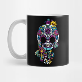 Cute Sugar Skull Flowery Mex Art Mug